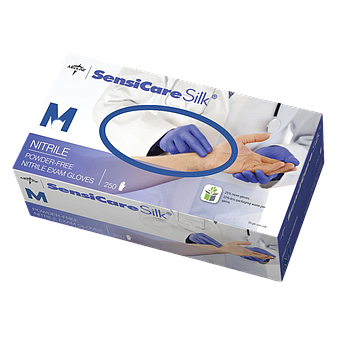 Gloves Nitrile Exam, Sensicare Silk - Box 250