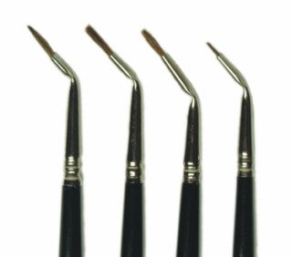 RED SABLE BRUSH RIGHT ANGLE