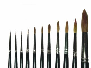 KOLINSKY RED SABLE BRUSHES, SIZE 7
