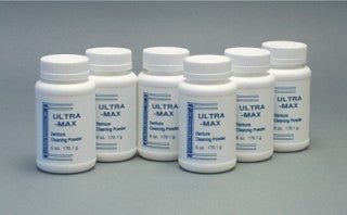 ULTRA-MAX DENTURE CLEANING POWDER, 6 PACK